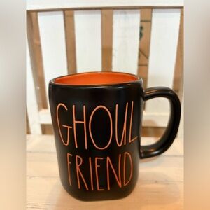 Rae Dunn Black and Orange Mug - Ghoul Friend